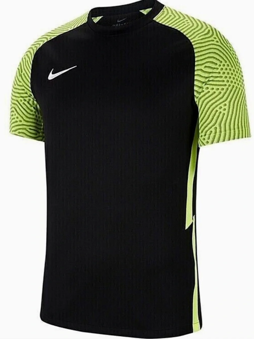 Nike Strike II Neon Green Athletic Short Sleeve Tee Women Large Soccer Practice